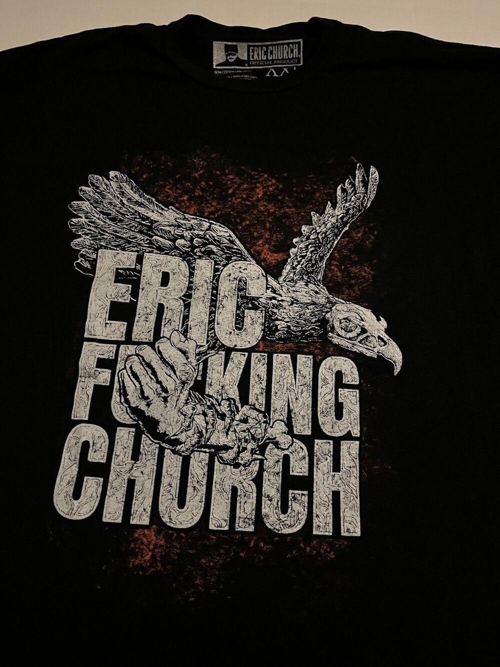 Eric Church OFFICIAL Country Music T-Shirt 2XL Patriotic Album Concert Tour Band